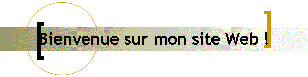 Bienvenue sur mon site Web !